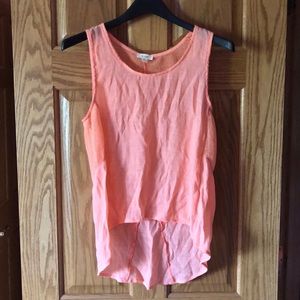 Peach tank with mesh back